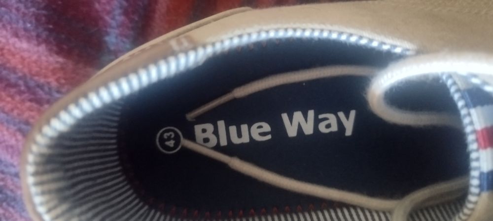 Tenis sapato n43 Blue Way bege