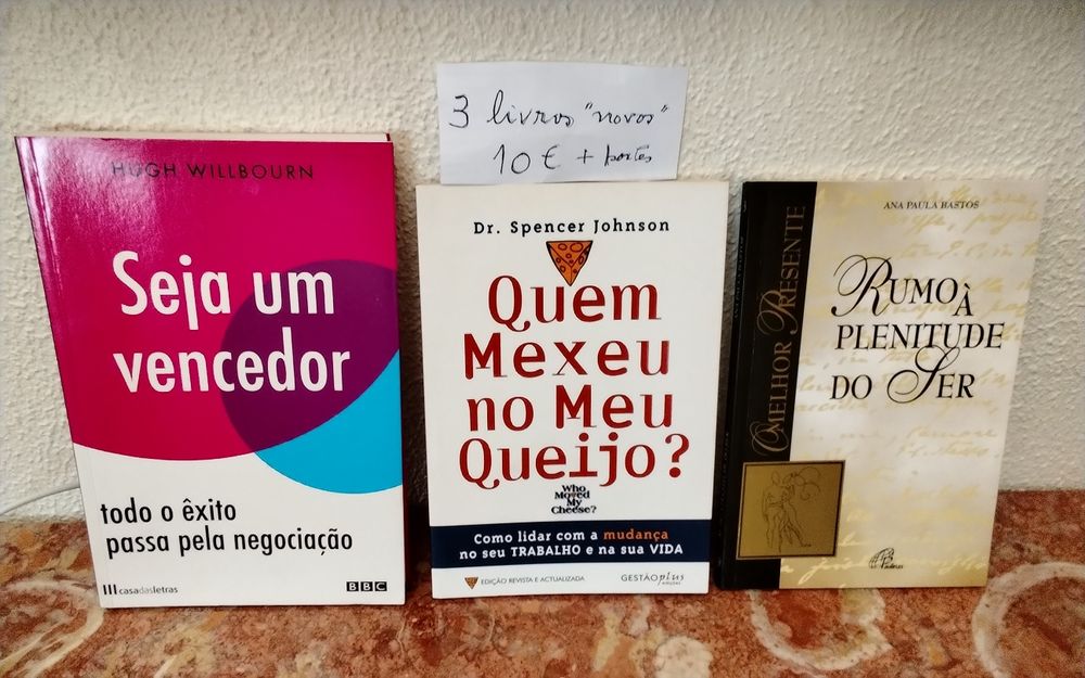 Conjunto de três livros motivacionais
