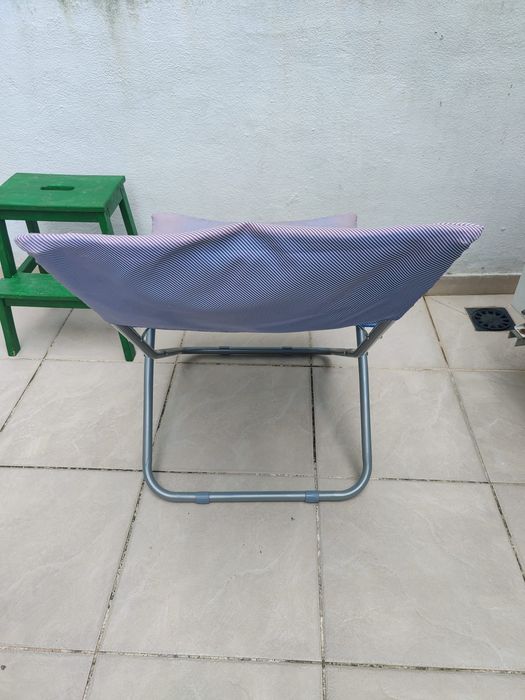 Cadeira pano dobrável