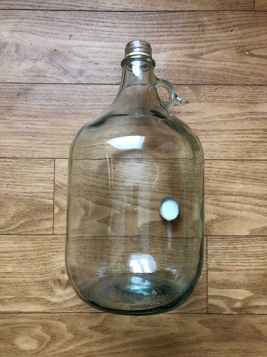 Balon gąsior butla szklany 5 litr z zakrętką do wina , butelka