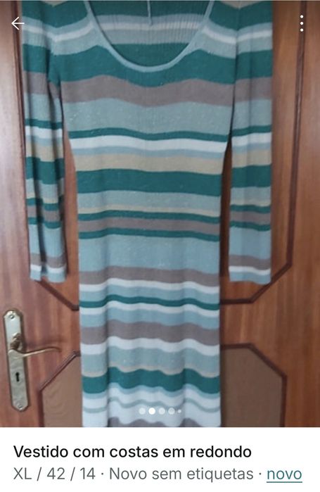 Vestido comprido com costas abertas em redondo