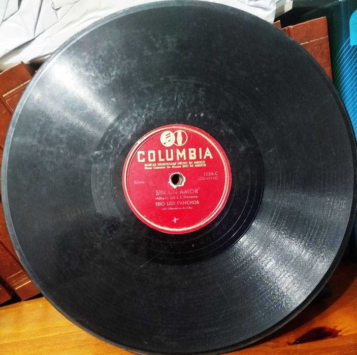 Lote 4 discos de gramophone 78 rpm Columbia e His Master Voice