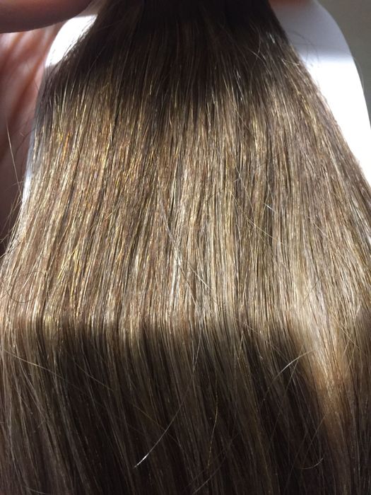 Волосся для нарощення натуральне на стрічках virgin remy 50g, 60cm