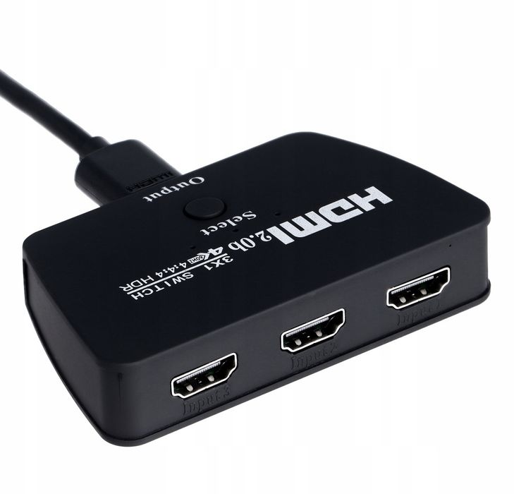 Switch  HDMI 3x1 Przełącznik UHD 4K HDCP 2.2 HDR
