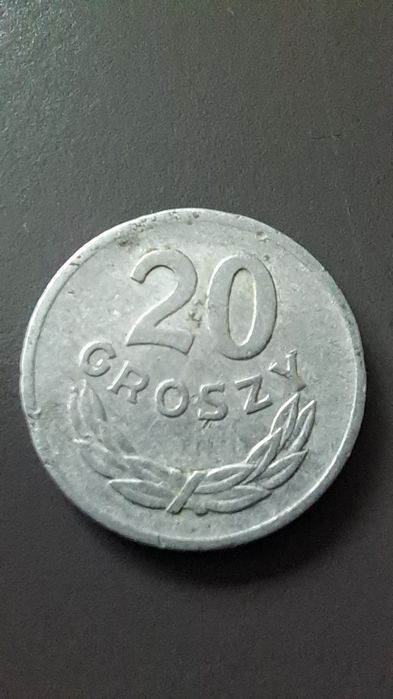 20 groszy 1973 rok bez znaku mennicy