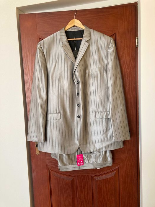 Srebrny garnitur 62/196 na wysokiego i postawnego pana