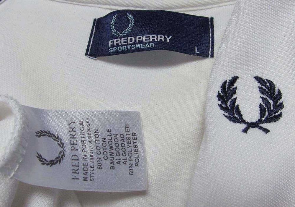 Fred PERRY _ original sweatshirt _ full zip _ bluza L
