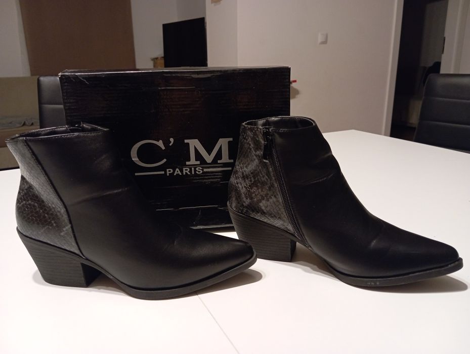 Kozaki na obcasie 36 kolekcja C'M Paris