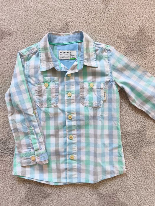 koszula w kratkę reserved r.98/104