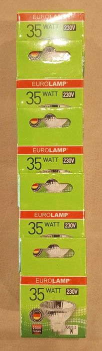 Галогенні лампи Euromax 35W  GU5.3  5000К  220V запечатані