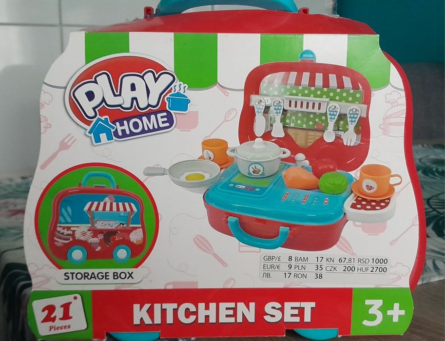 Zabawka Mini Kuchnia Walizka Auto