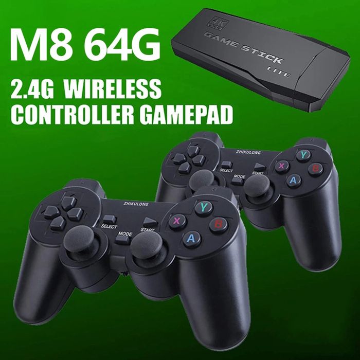 Игровая приставка M8 64gb Mini Game Stick 4K HDMI