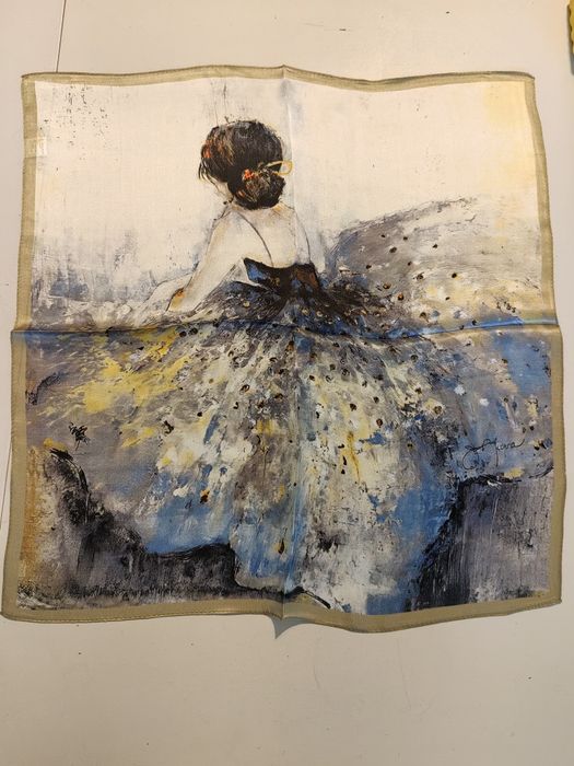 Apaszka jedwabna chusta 100% jedwab