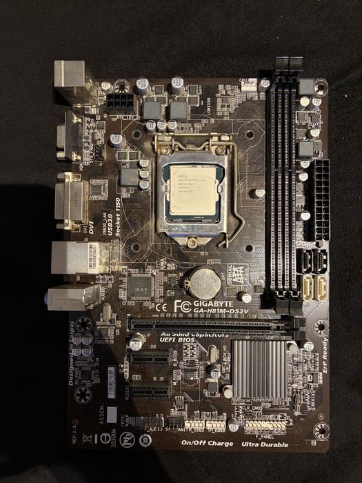 Plyta glowna gigabyte z procesorem