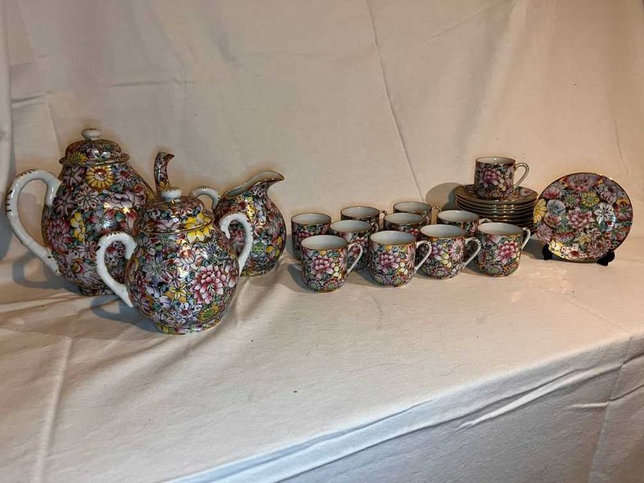 Serviço de café em porcelana de Macau - Mil Flores