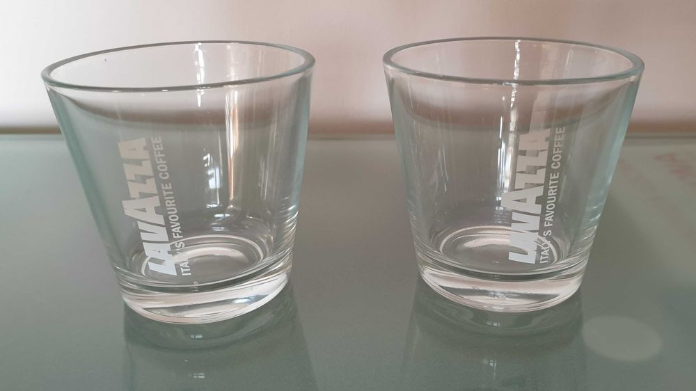 Szklaneczki Lavazza do kawy espresso