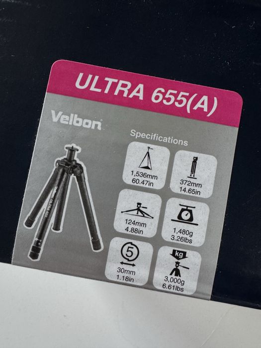 VELBON statyw ultra 655 + Głowica kulkowa B51D