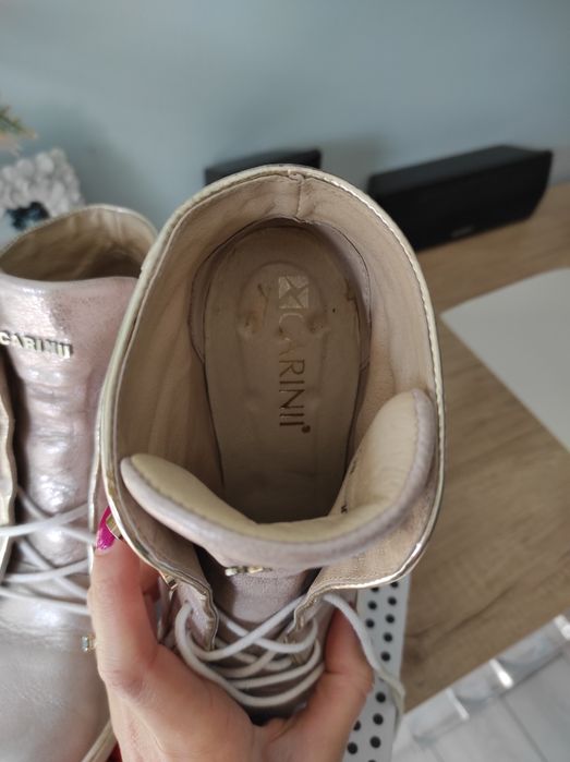 Sneakersy skóra naturalna carinii