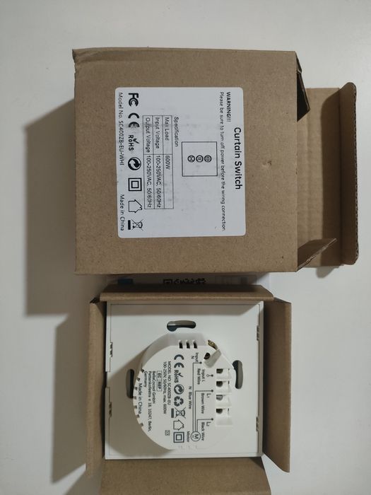 Tuya interruptor persiana inteligente zigbee