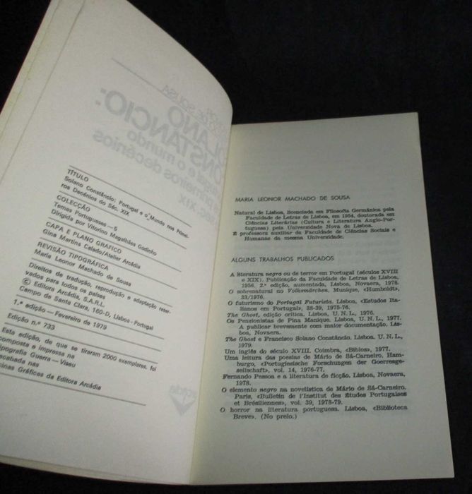 Livro Solano Constâncio Portugal e o mundo nos primeiros decénios