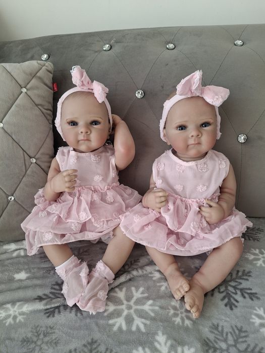 Lalka jak żywe dziecko reborn piękna NOWA duża prawie 50 cm , cala gum