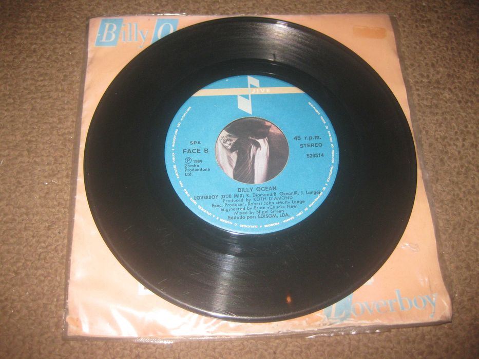 Vinil Single 45 rpm do Billy Ocean "Loverboy"