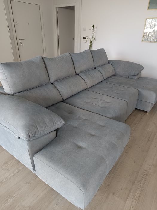 Sofá chaise longe dupla