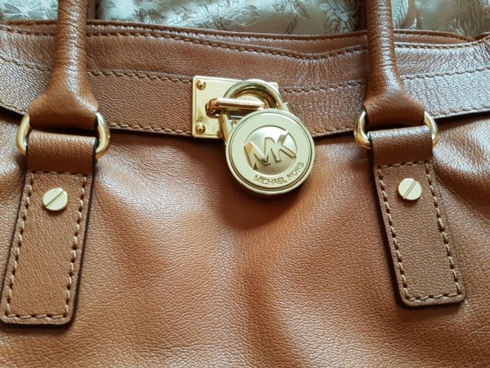 Michael kors - mala pele camel original