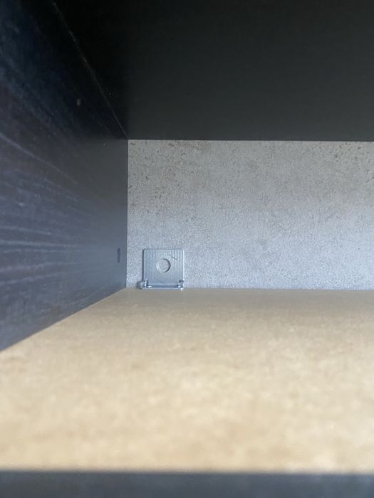 Półka podwojna lack ikea na ścianę wenge