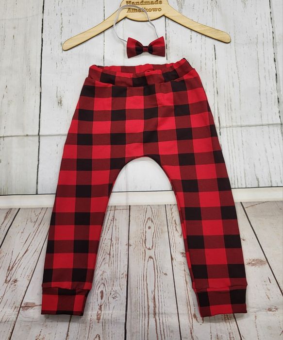 Spodnie z dzianiny ze zdjęcia roz 104