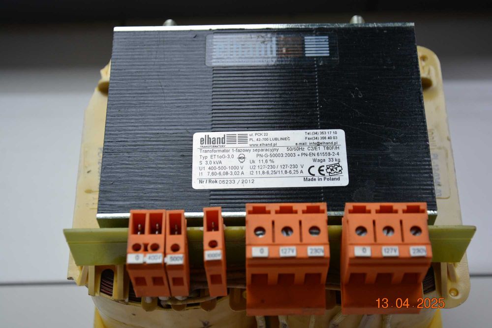 Transformator 230V - 110V i odwrotnie 110V - 230V 3kVA 3000 Wat NOWY