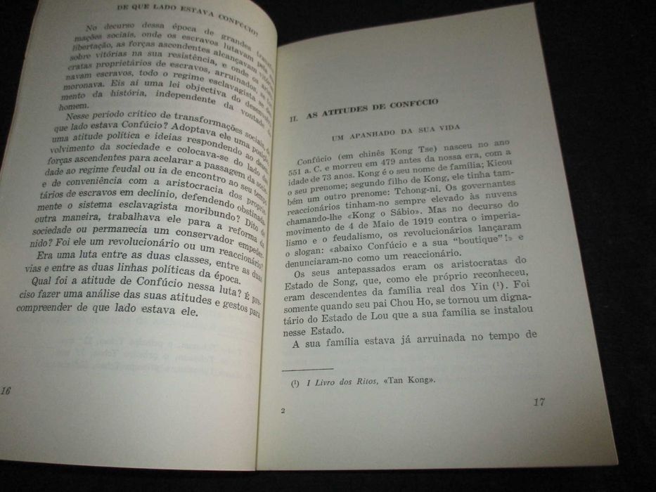 Livro Confúcio Sábio das Classes Reaccionárias e Alma Morta