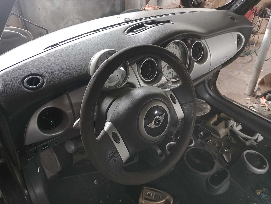 Konsola deska przekładka mini r50 r53 air bag