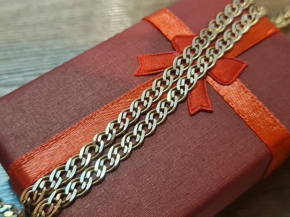 Złoty łańcuszek splot mona lisa od Lombardia Katowice