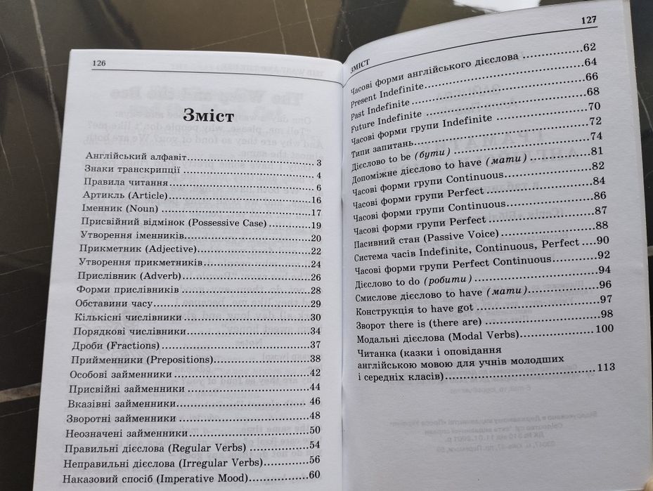 Англійська мова в таблицях