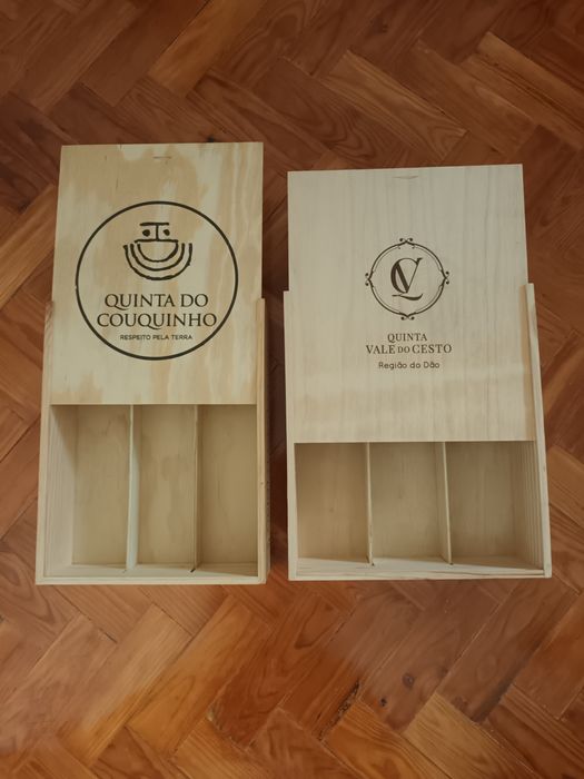 Caixas de madeira