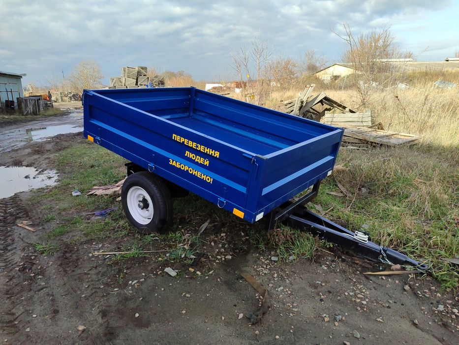 Прицеп для трактор ПТС 2 тонны с гидравликой Доставка бесплатная