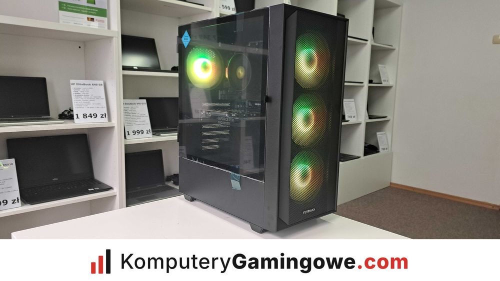 DOSTĘPNY OD RĘKI Komputer Gamingowy Ryzen 5 16GB 512SSD RTX 3050 Win 11 FV23% GW24MC RATY 0% KomputeryGamingowe.com