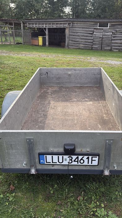 Przyczepka samochodowa Schraml 650 kg 245x123 cm aluminiowe burty