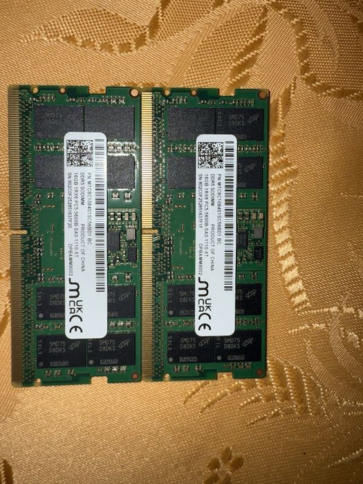 RAM Micron DDR5 (2x16) 32GB 5600Mhz