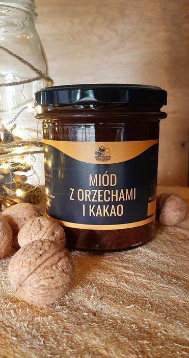 Miód z orzechami i kakao - zamiennik nutelli