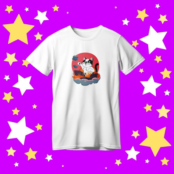 Футболка мерч канала А ну-ка Давай-ка "кот малыш Мурка Баффи Блогер