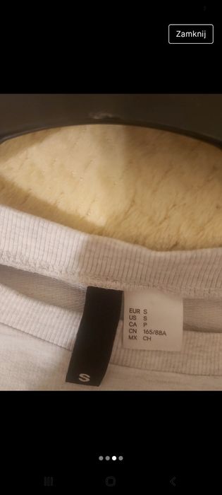 Szara bluza H&M S