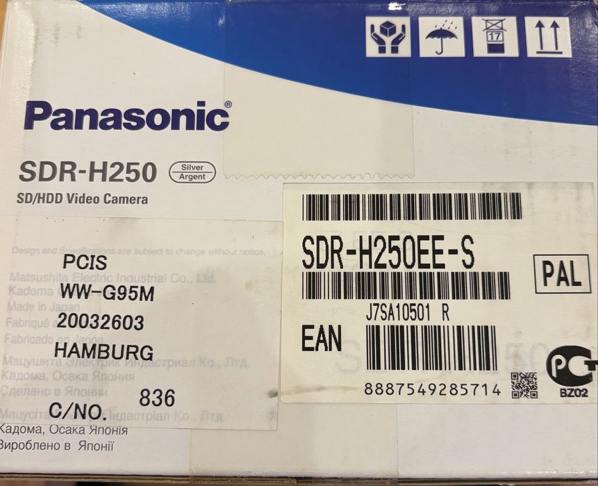 Новая видеокамера Panasonic SDR H250