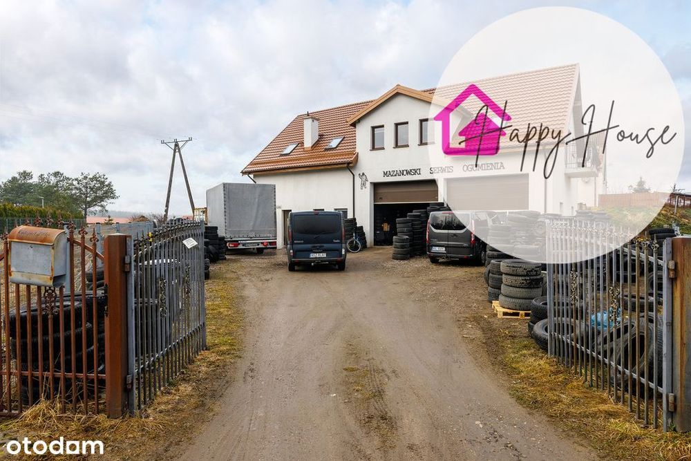 Dom z halą 254m2, działka 1042, Stawiguda, biznes