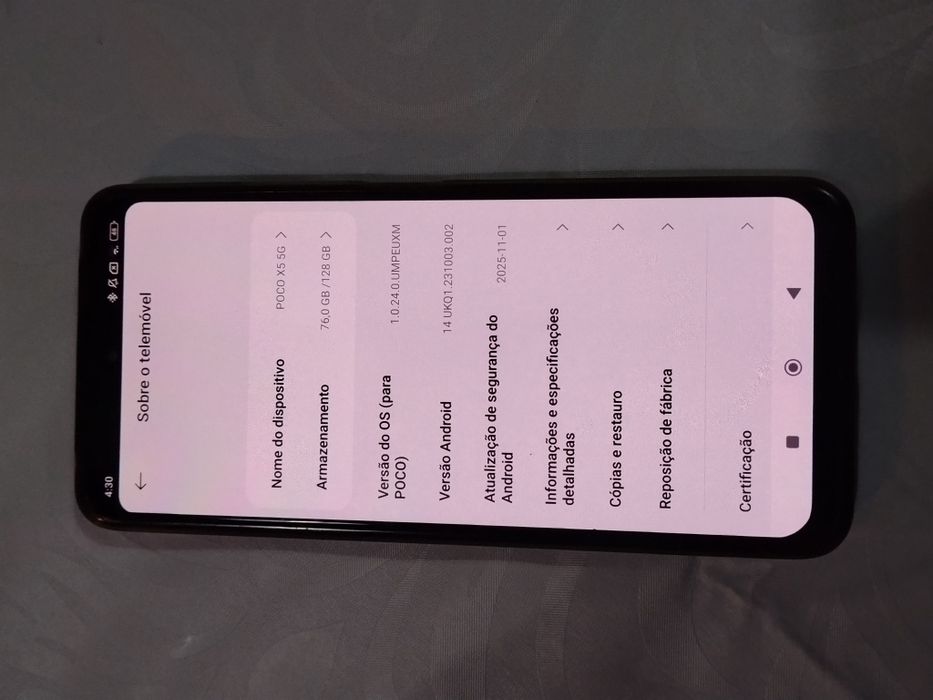 Telemóvel Xiaomi Poco X5 5g em excelente estado