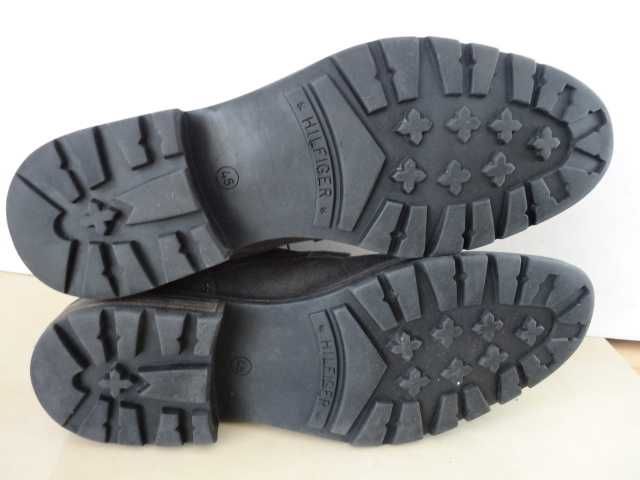 Buty TOMMY HILFIGER CARLOS roz 45 Skóra Trzewiki Męskie