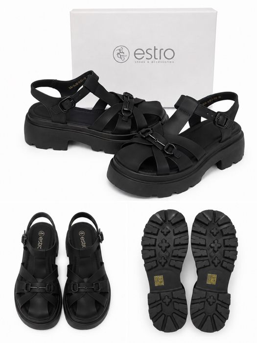 Нові шкіряні сандалі ESTRO