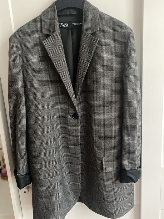 Marynarka oversized w kratę Zara woman xs 34