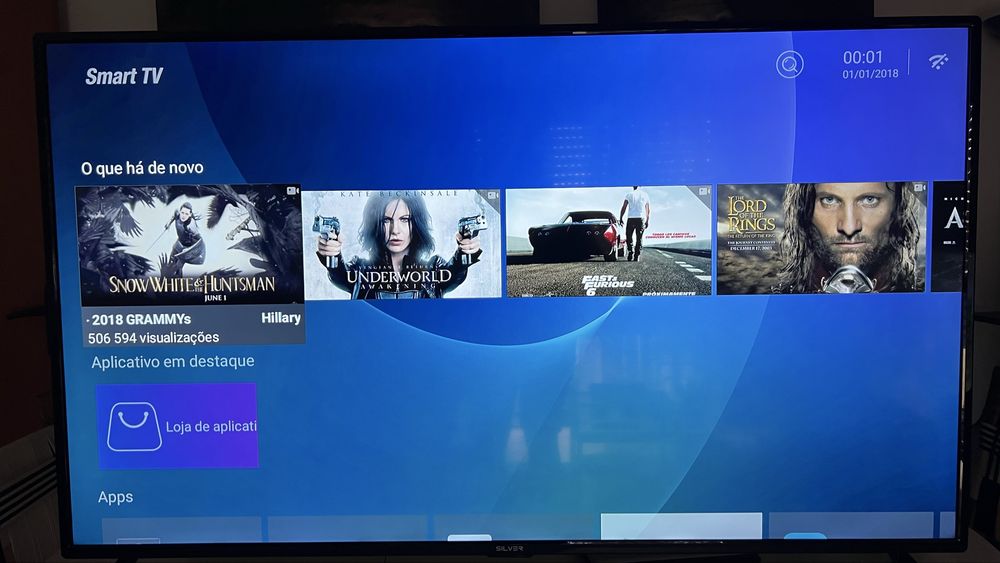 TV LED SILVER 55” – Excelente Estado | 3 HDMI | 2 Comandos